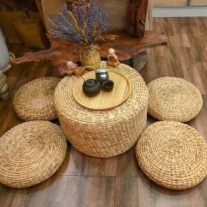 Water Hyacynth table & chair set-Donadoni 1