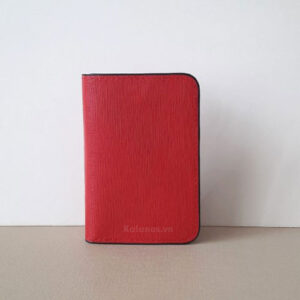 Ví card mini da bò cao cấp màu đỏ Kalanos BN760-Do Small card leather wallet - Kalanos