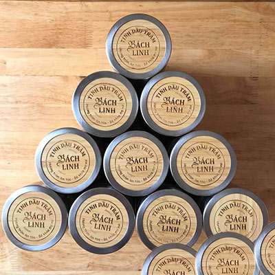 Bình giữ nhiệt vỏ tre, dung tích 450ml. Khắc logo thương hiệu - Ảnh 6